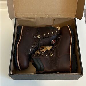 NEW Red Wing Shoes Mesabi Safety Toe Leather Boots | Sz 12